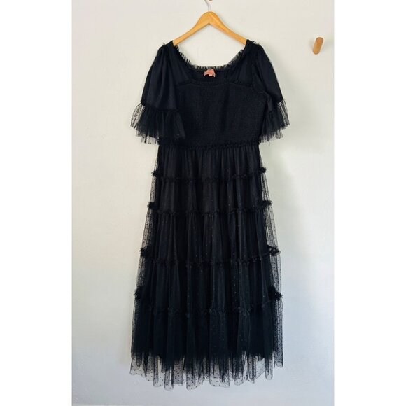 Jessakae Women's Sz 2X Black Senna Tulle Dress - Picture 2 of 14